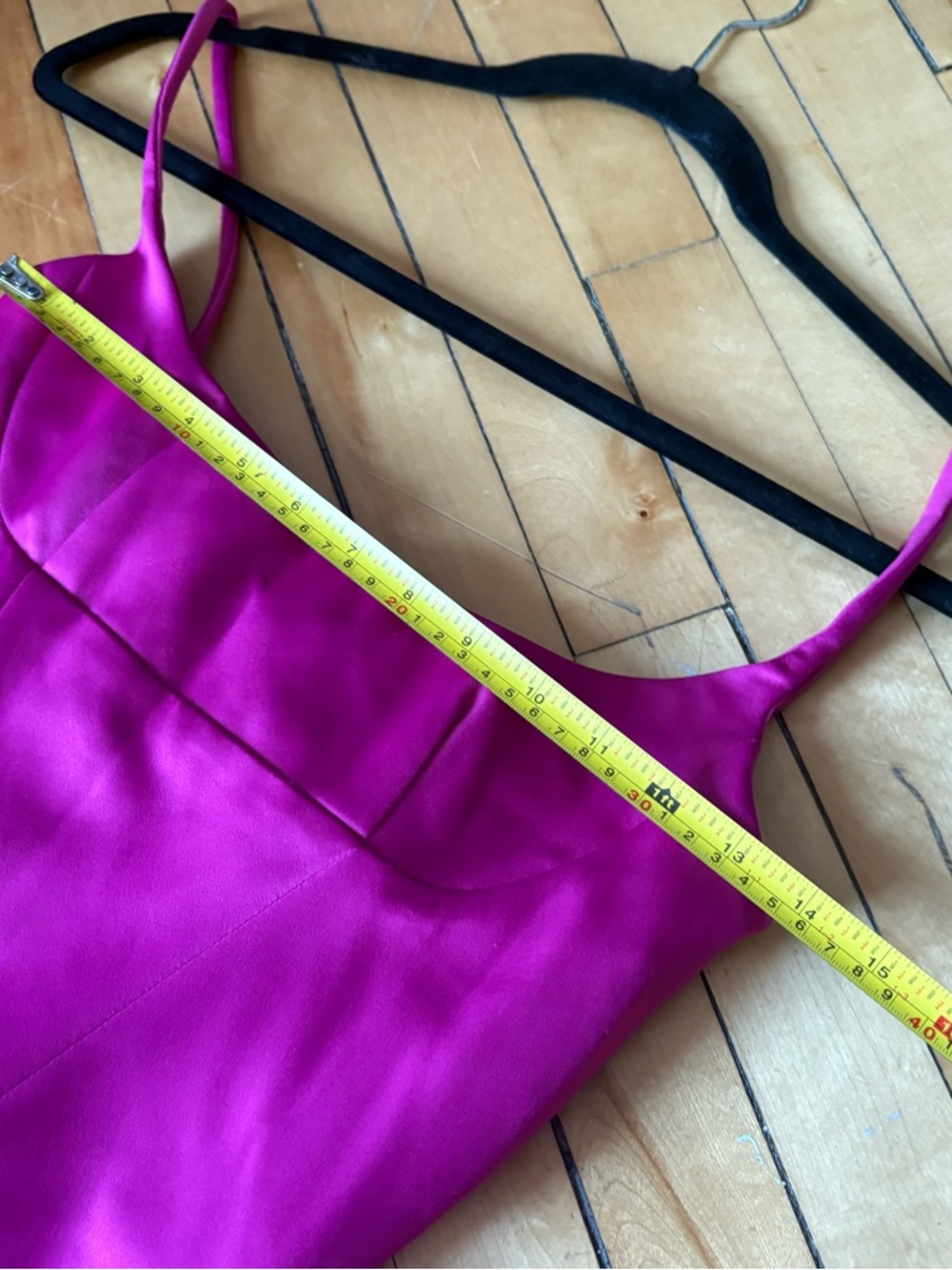 House Of CB Sz XS Casimira Corset Hot Pink Satin Midi Dress - Picture 9 of 15